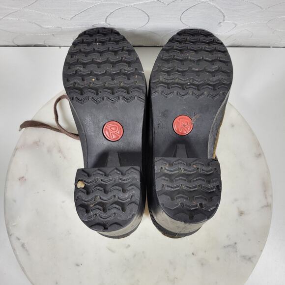 No Parking Oxford Heels Womens 8.5 Green Suede Lace up Utility Chunky Platform - Picture 12 of 14